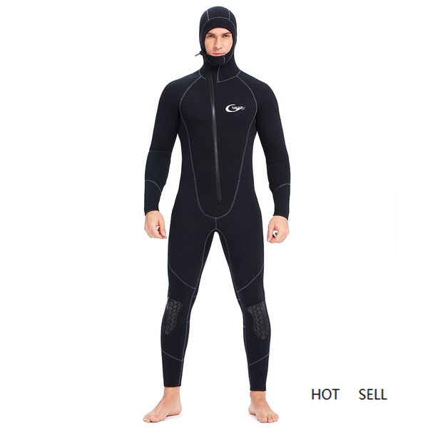 Wetsuit 5mm / 3mm / 1.5mm / 7mm Scuba Mergulho Terno Homens Neoprene Subaquático Caçando Surfing Front Zipper Spearfishing