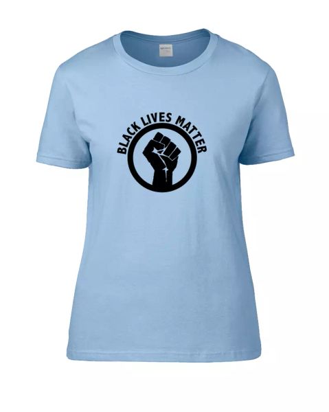 

black lives matter fist against oppression (blm) women's t-shirt, White;black