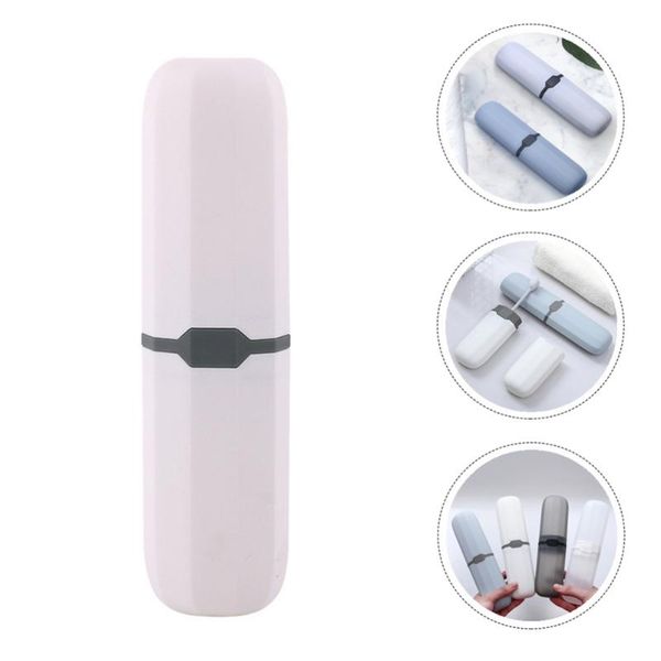 

toothbrush holders 4pcs portable toothpaste storage boxes (assorted color)