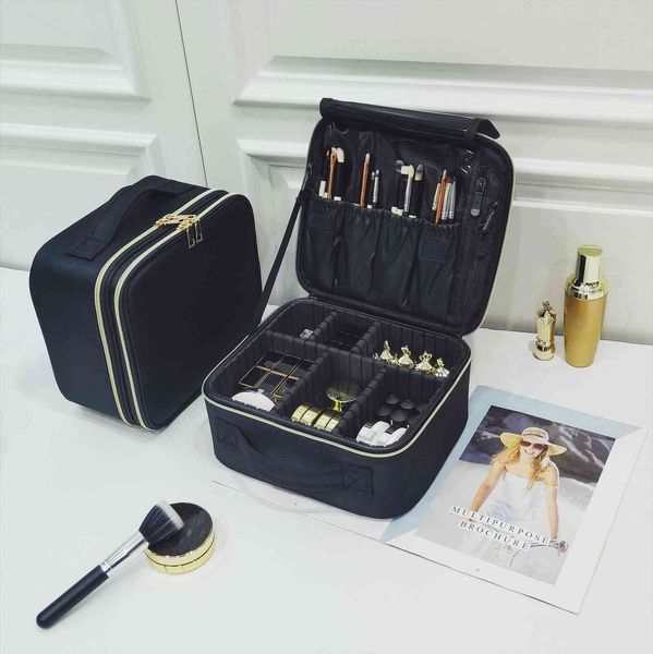 

heightened cosmetic large capacity bag travel tattoo makeup case
