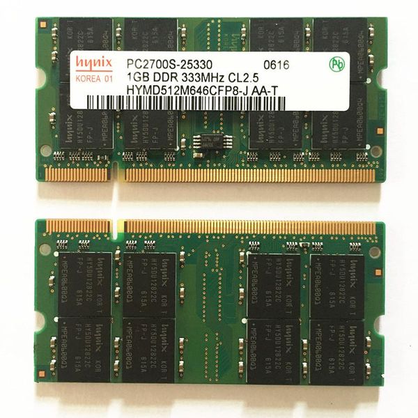 

rams hynix ddr1 1gb 333mhz lapmemory pc2700s ddr cl2.5 ddr333