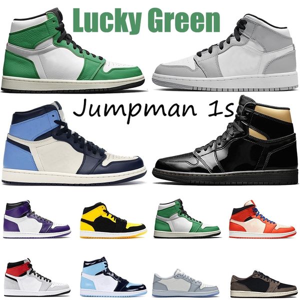 

2021 jumpman 1 1s womens mens basketball shoe travis scotts satin black toe unc light smoke grey outdoor trainers sports sneakers size 12