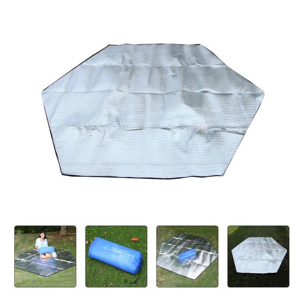 

outdoor pads 1pc picnic blanket beach aluminum foil ground cushion floor cover