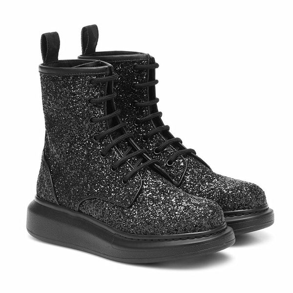 

sequined boots for men 2020 winter men's shoes thick sole winter shoes 18#22/20d50, Black