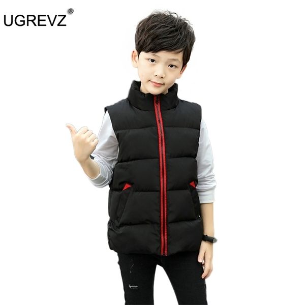 Gilet addensato imbottito in cotone per bambini Genitore-figlio Ragazzi Vestiti Gilet per ragazze Giacca Bambino Bambini Top 3-14 211203