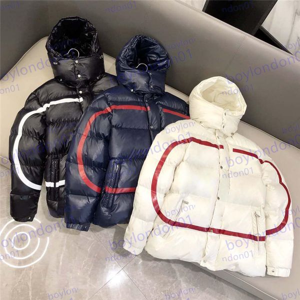 

mens winter jacket designer down parkas coats jackets fashion round neck men and women windbreaker hoodie warm clothing, Black