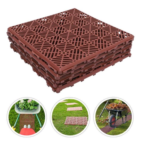 

carpets 5pcs outdoor non-slip floor splicing garden mats tiles