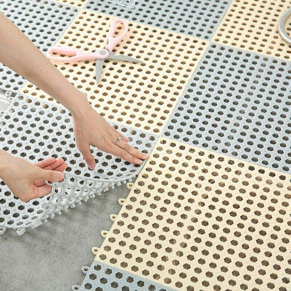 

safety shower non-slip bath mat plastic bathroom kitchen stitching pads lote88 mats