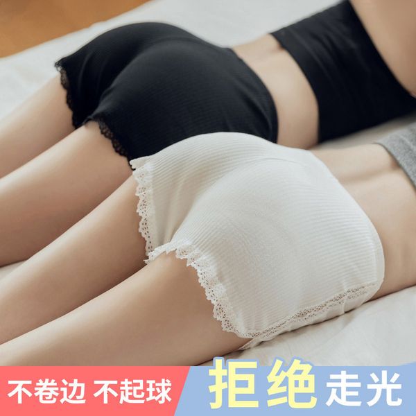 

spring and summer new lace safety pants for women, Black