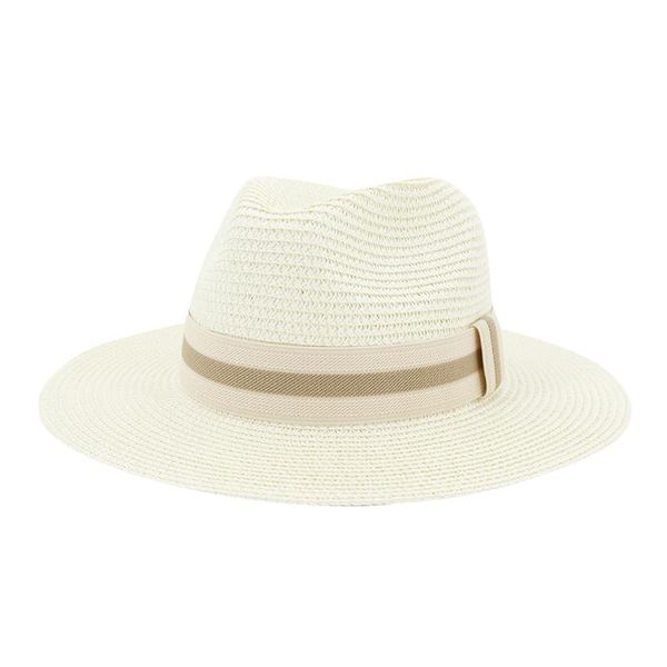 

wide brim hats women's sun summer ribbon straw hat fashion foldable beach boater cap holiday #t1p, Blue;gray