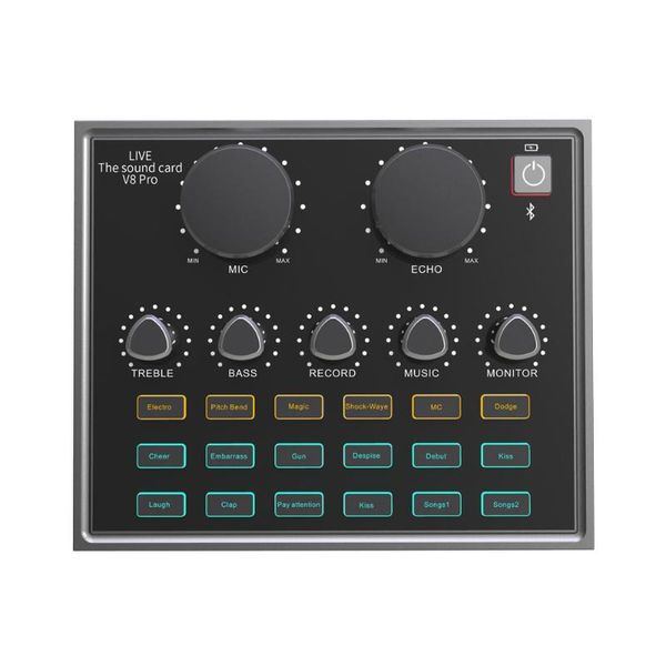 

sound cards bluetooth 5.0 headset computer pc webcast microphone live card voice chat audio mixer karaoke broadcast external usb