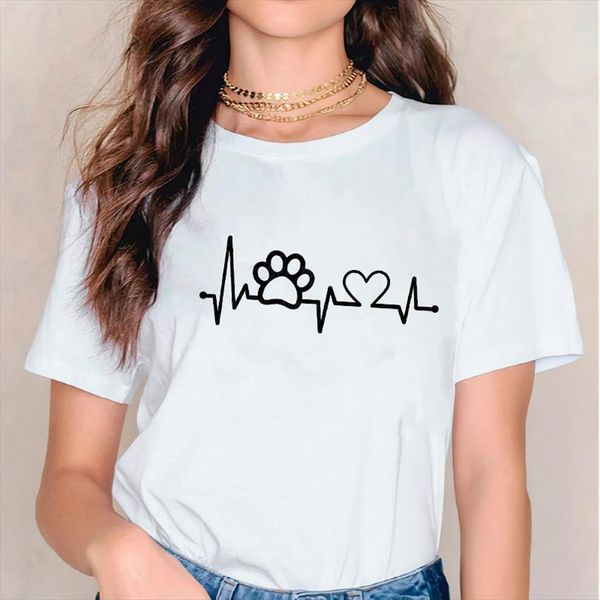 

and women fashion dog pet men t shirts womens cartoon print cute clothes ladies graphic female tee clothing, White;black