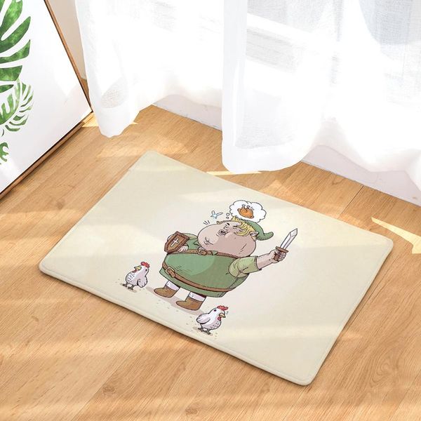 

cushion/decorative pillow cartoon style flannel entrance doormat decorative kitchen floor carpet non slip bathroom rug home decor hallway ma