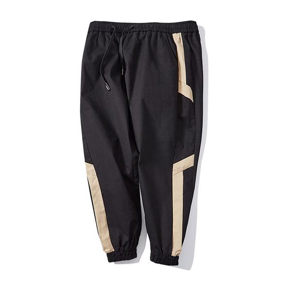 

plus size men's clothing autumn fat loose-fitting straight leg casual walking pants, Black