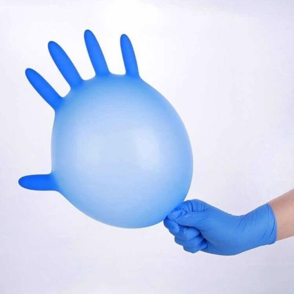 

disposable gloves 100pcs nitrile synthetic latex rubber allergy free