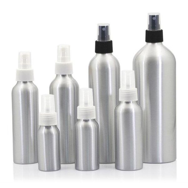 

storage bottles & jars 120ml aluminium bottle with spray mini empty refillable for packaging tool