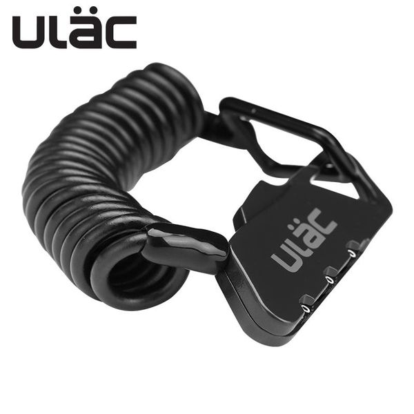 

bike locks ulac bicycle cycling cable password mini lock zinc alloy anti-theft ultralight portable motorcycle scooter helmet