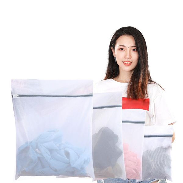 

pcs zippered laundry bags reusable mesh washing bra lingerie wash bag for home gq