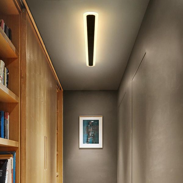 

minimalist creative 15/25/35/45/55w led acrylic wall lamps modern long bedding room living indoor lightings ac85-265v lamp