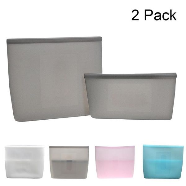 

food savers & storage containers reusable silicone bags seal preservation container for vegetable snack fruit home kitchen supplies