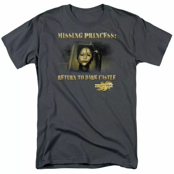 

mirrormask missing princess t shirt mens licensed fantasy movie tee charcoal, White;black