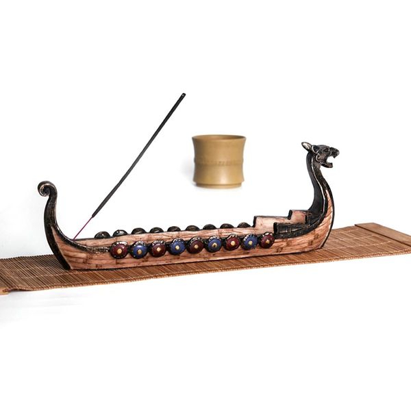 

dragon boat incense burners fragrance lamps burner stick holder creative traditional chinese design home art decoration hand carved carving