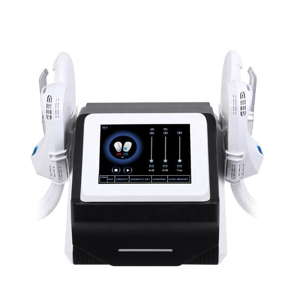 

4 handles work muscle stimulator body shaping ems sculpt device