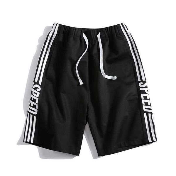 

woodvoice fashion brand men's shorts knee length solid color camouflage stitching casual summer beach men 210714, White;black