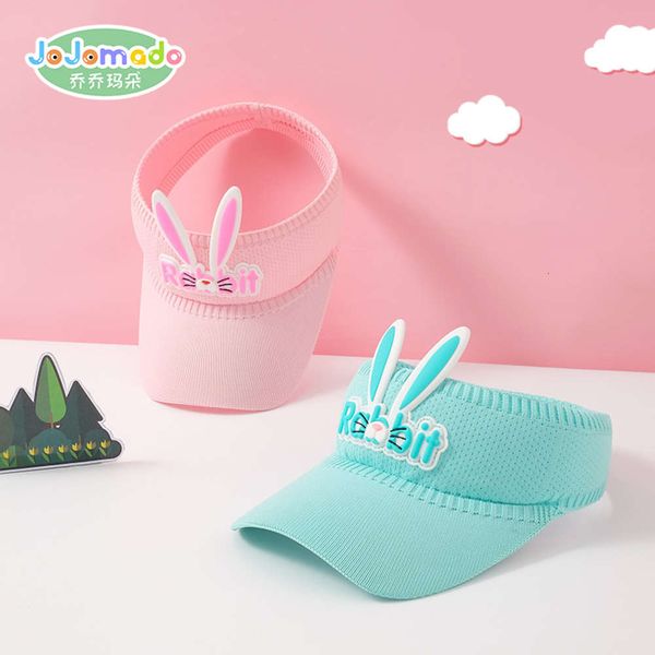 

summer candy color letter rabbit children's overhead hat sunshade outdoor sports sunscreen men's and women's, Yellow