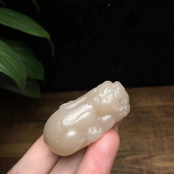 

lockets h67#hetian jade pink brave troops pendant delicate, Silver