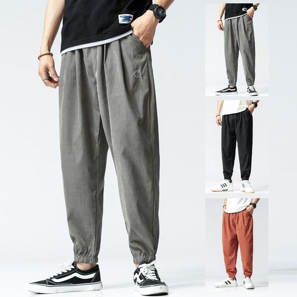 

hip hop radish pants baggy men's trend loose harem beam men, Black