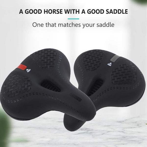 

bike saddles breathable saddle waterproof cycling seat widen cushion silicone hollow bicycle accessories