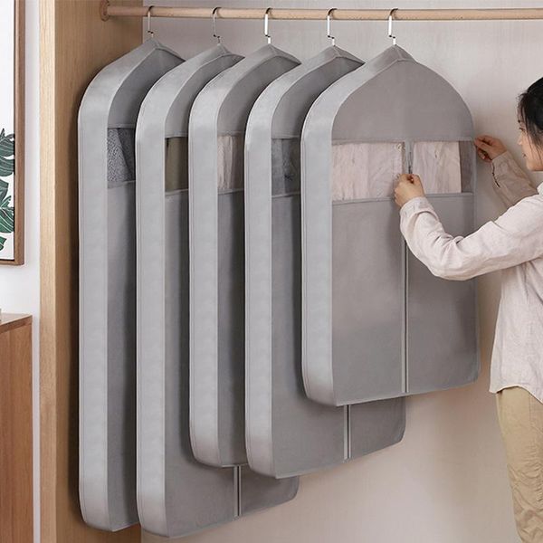 

clothing & wardrobe storage non-woven dust covers suit bag clothes protector case home pouch organizer hanging