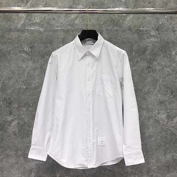 

spring autumn striped on back men's shirt long sleeve classic cotton business casual women's shirts korean style designer blouse, White;black