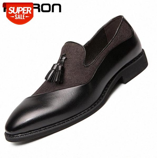 

semi-formal hemp pu leather men's suit shoes glamorous blue tassel italian graceful man dress big size 48 zapatos hombre #op2r