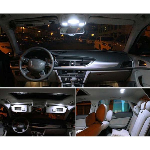 

car headlights 18x led lights interior kit white sale useful protable reliable