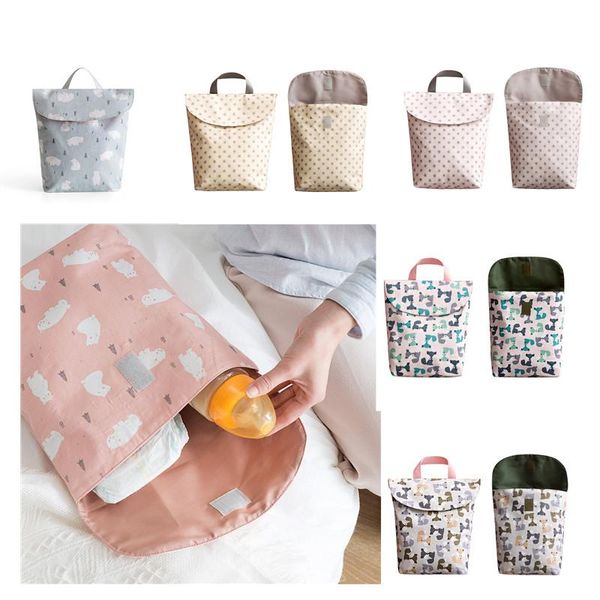 

cloth diapers waterproof wet diaper backpack baby bag maternity reusable cover and dry mom care