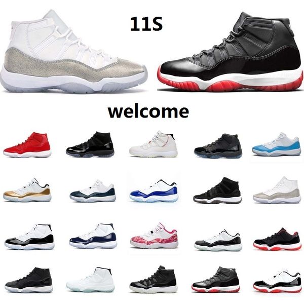 

2021 11 11s 25th anniversary men basketball shoes low concord 45 bred space jam cap and gown gamma blue running sneakers women trainers