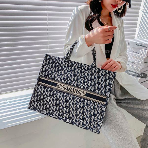 

korean version popular thickened letter shopping bag 2021 new portable one shoulder for female students hand handbag zly