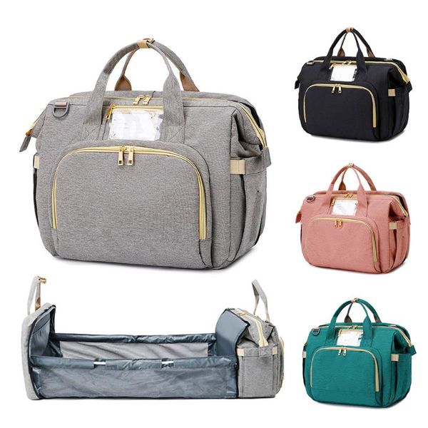 

in 1 diaper bag backpack foldable baby bed waterproof travel with changing for outdoor wholesale bags