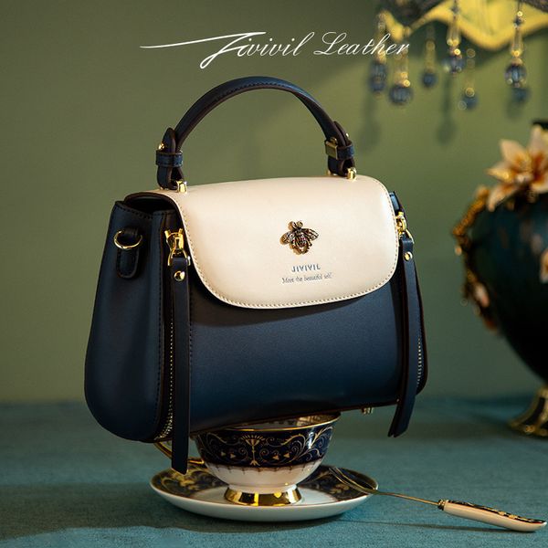 

jiuwa net red one shoulder small square 2021 popular trend new ins cowhide women's handbag