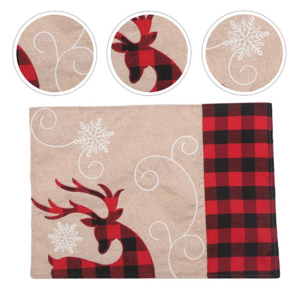 

mats & pads 1pc non-woven fabric table mat rectangle bowl home decor item heat