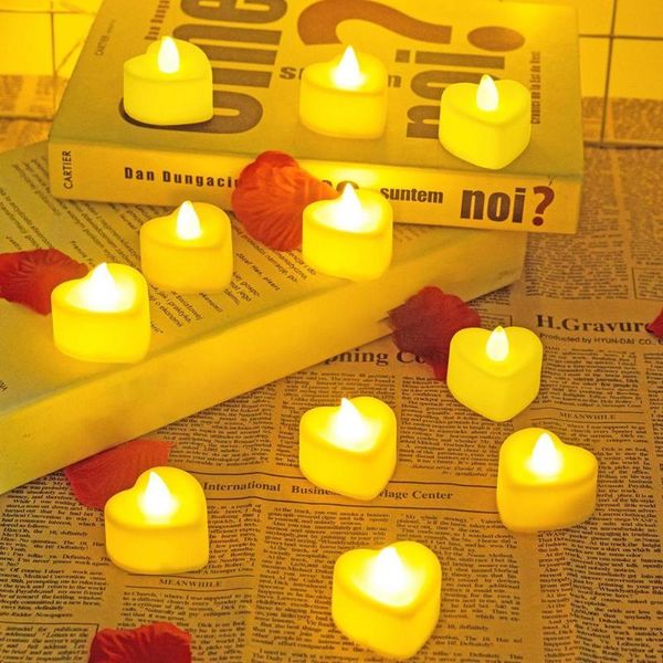 

party decoration portable 6pcs excellent battery operated led candle lights plastic vibrant color for