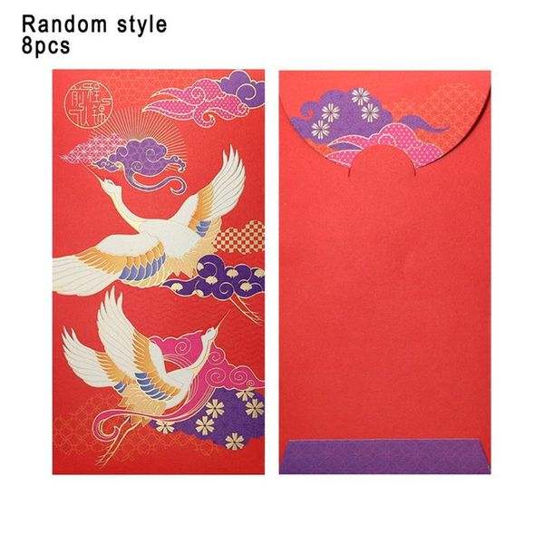 

year celebration red pocket chinese of the ox cartoon envelopes for lucky money storage bags