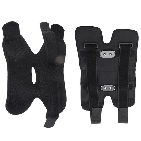 

pcs m adjustable knee brace support orthosis patella fixing pad & 1pcs elastic bandage ankle protector elbow pads, Black;gray