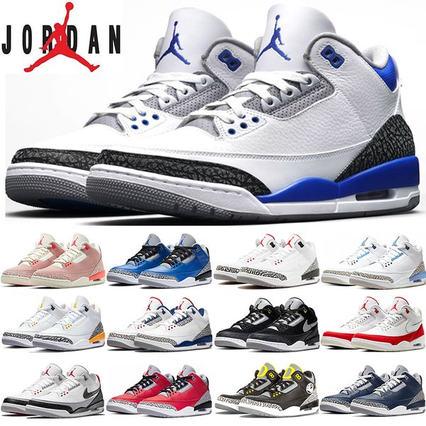 

nike air jordan 3 3s racer blue rust pink basketball shoes midnight navy unc laser orange fire red court purple a ma maniere mens sports tra