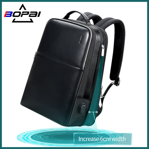 

backpack bopai 2021 mens 15.6 inch lapbusiness notebook mochila waterproof usb charging bag travel outdoor male