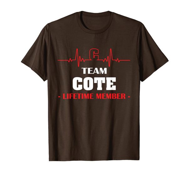 

team cote lifetime member family youth kid shirt hearbeat, White;black