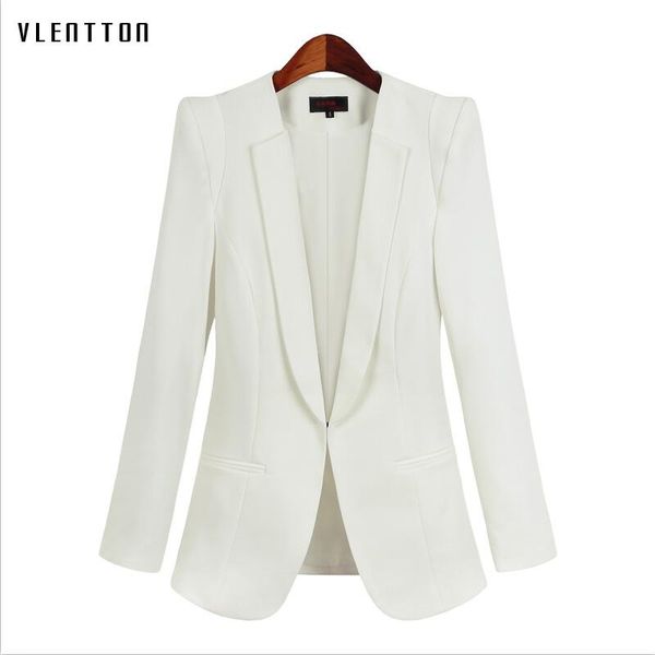 

plus size 5xl women's suit jacket 2021 spring autumn long sleeve white blazer for women office suits & blazers, White;black