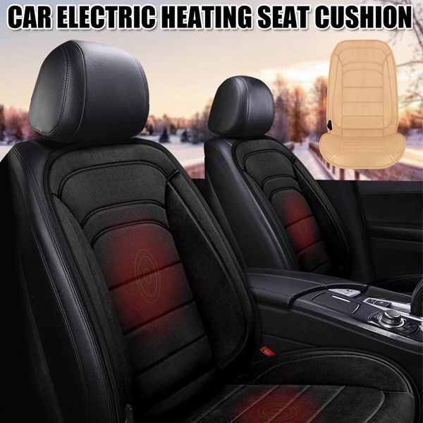 

heated seat cushion with intelligent temperature controller non slip fabric winter car supplies td326 covers